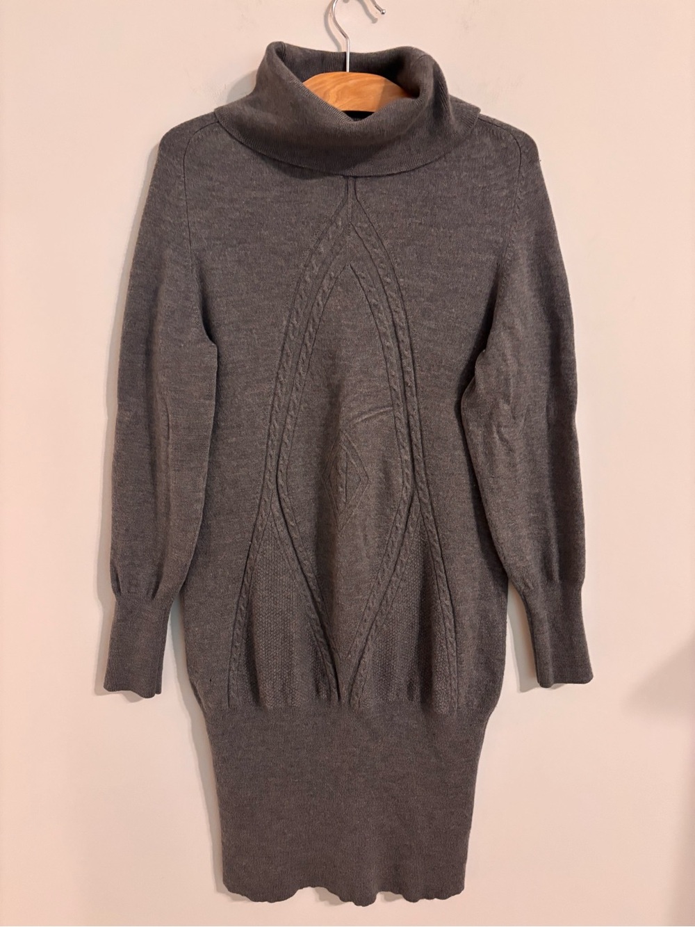 Antonio Melani Gray Wool Blend Sweater Dress